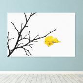 Geel Limoen Bladeren Canvas Afdruk (Insitu (Houten vloer))