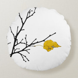 Geel Limoen Bladeren Rond Kussen