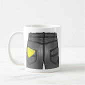 Geel linkerhoogtepunt koffiemok (Links)