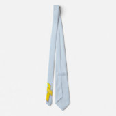 Geel lint aangepast stropdas (Achterkant)