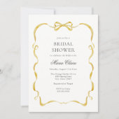 Geel lint en bogen Vrijgezellenfeest Kaart (Voorkant)