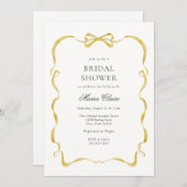 Geel lint en bogen Vrijgezellenfeest Kaart (Voorkant / Achterkant)