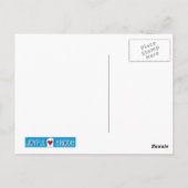 Geel lint met Briefkaart van het Vlaggenhart (Achterkant)