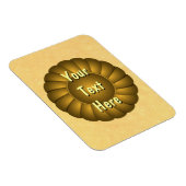 Geel lint Rosette om aan Personaliseren te persona Magneet (Rechterzijde)