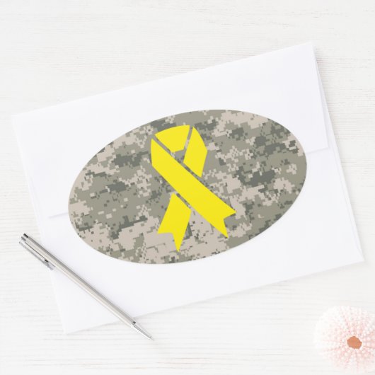 Geel lint Sticker (Envelop)