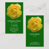 Geel Lisianthus - Deep Grass Green Visitekaartje (Voorkant / Achterkant)