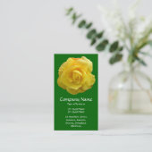 Geel Lisianthus - Deep Grass Green Visitekaartje (Staand voorkant)