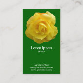 Geel Lisianthus - Deep Grass Green Visitekaartje (Achterkant)