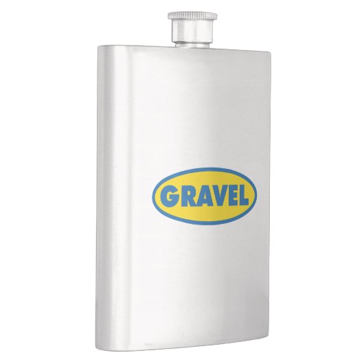 Geel Logo voor grindfietsen Flacon (Rechts)