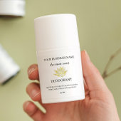 Geel lotus deodorant sticker label