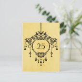 Geel  luchters Briefkaart (Staand voorkant)