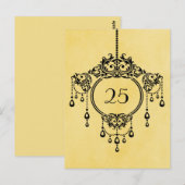 Geel  luchters Briefkaart (Voorkant / Achterkant)