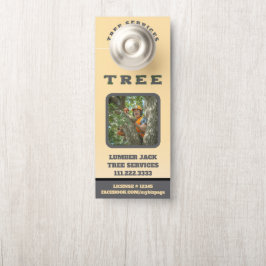 *~* Geel Lumber QR Jack TREE Tree Services Deur Deurhanger
