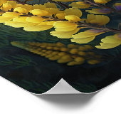 Geel Lupine Flower Art Print Poster (Hoek)