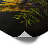 Geel Lupine Flower Art Print Poster (Hoek)