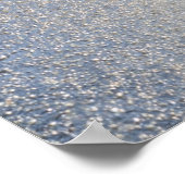 Geel maanblad onder water poster (Hoek)
