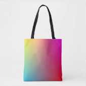 Geel, magenta, blauw en rood verloop tote bag (Voorkant)