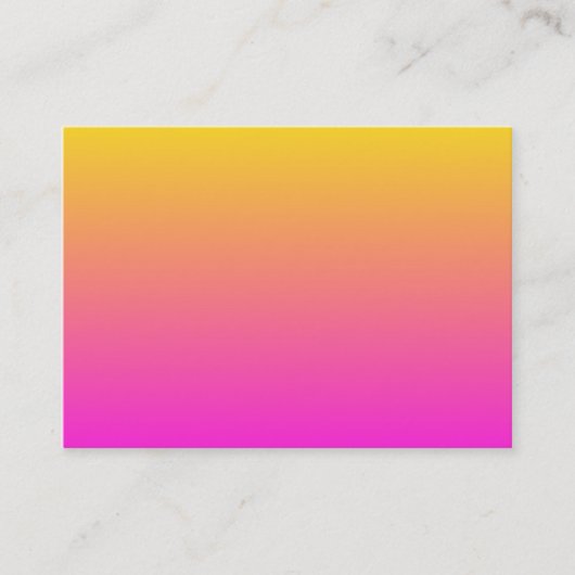 Geel Magenta Gradiënt Visitekaartje (Voorkant)