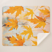 GEEL MAPELVERLIES SHERPA DEKEN (Voorkant (horizontaal))