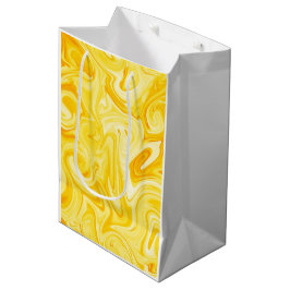 Geel Marbelized Verf Art Modern Chanoeka Medium Cadeauzakje