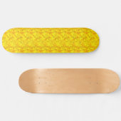 Geel Marigold Bloemen Naadloos Patroon Persoonlijk Skateboard (Horizontaal)
