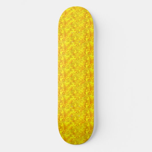 Geel Marigold Bloemen Naadloos Patroon Persoonlijk Skateboard (Voorkant)