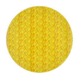 Geel Marigold Bloemen Naadloos Patroon Snijplank