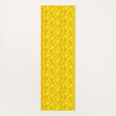 Geel Marigold Bloemen Naadloos Patroon Yogamat (Achterkant)