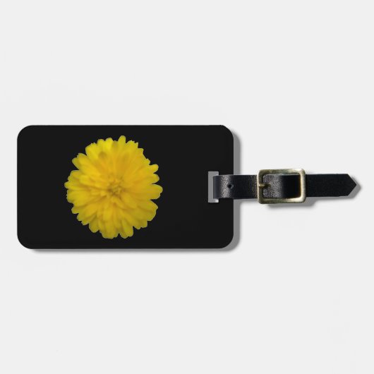 Geel Marigold Custom Bagagelabel (Voorkant horizontaal)