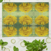 Geel Marigold Floral Kitchen Towels Theedoek (Gevouwen)