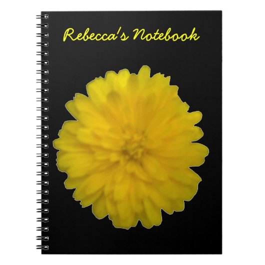 Geel Marigold  Notitieboek (Voorkant)