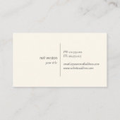 geel marmer met gouden visitekaartje (Achterkant)