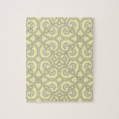 Geel Marokkaans  patroon met  taalpatroon Legpuzzel (Verticaal)