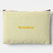 Geel - massief groot accessoire zakje etui (Voorkant)