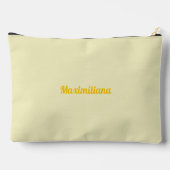 Geel - massief groot accessoire zakje etui (Achterkant)