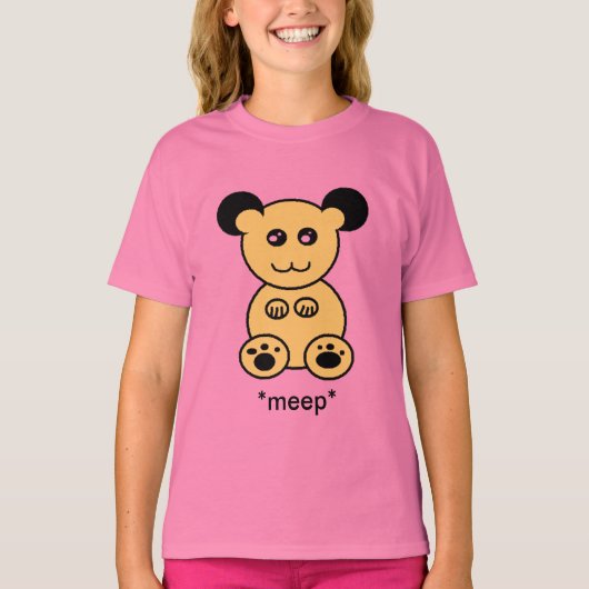 geel * meep * t-shirt (Voorkant)