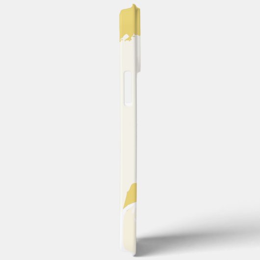 Geel meisje Big Afro White zonnebril Case-Mate iPhone Case (Achterkant / Rechts)