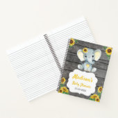 Geel Meisje, Olifant Boek Baby shower Rustiek (Binnen)
