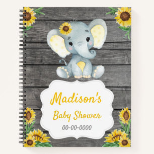 Geel Meisje, Olifant Boek Baby shower Rustiek