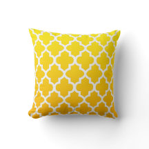 Geel mengsel Quatrefoil Patroon