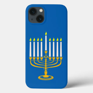 geel - menorah hanukkah - joodse krant Case-Mate iPhone case