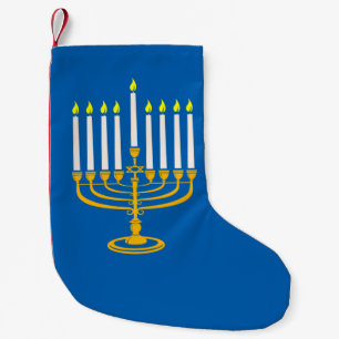geel - menorah hanukkah - joodse krant kleine kerstsok