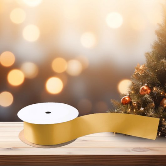 Geel - Merigold Satijnen Lint