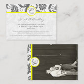 Geel met de Kaarten van de Grijze Berichten van de (Voorkant / Achterkant)