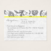 Geel met de Kaarten van de Grijze Berichten van de Visitekaartjes (Achterkant)