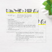 Geel met de Kaarten van de Grijze Berichten van de Visitekaartjes (Bureau)