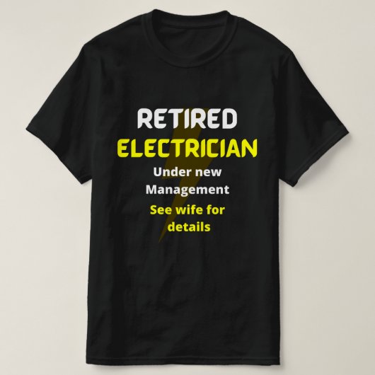 Geel met Gele Geldboete Funny-pensioencadeau T-shirt (Design voorkant)