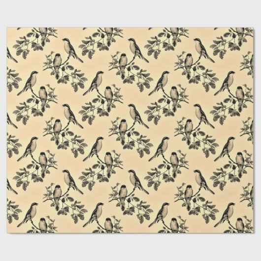 Geel met grijs waterdampkafel cadeaupapier (Vlak)