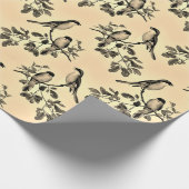 Geel met grijs waterdampkafel cadeaupapier (Hoek)