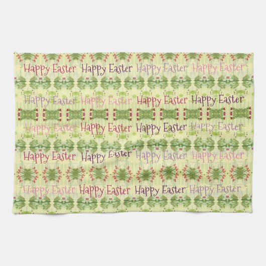 Geel met groen theedoek (Horizontaal)